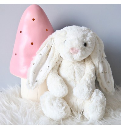 Peluche lapin blanc Bashful Twinkle (M) - Jellycat