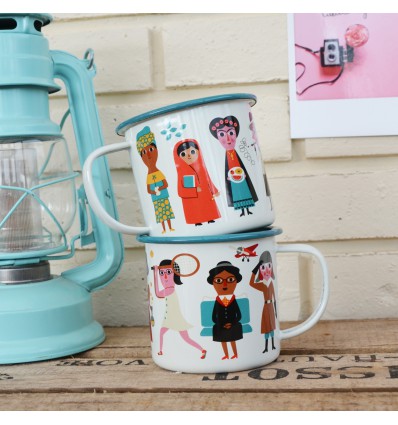 Mug émaillée Féministe Ingela Arrhenius - Omm Design