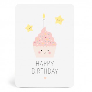 Carte Happy Birthday gâteau (ZU)