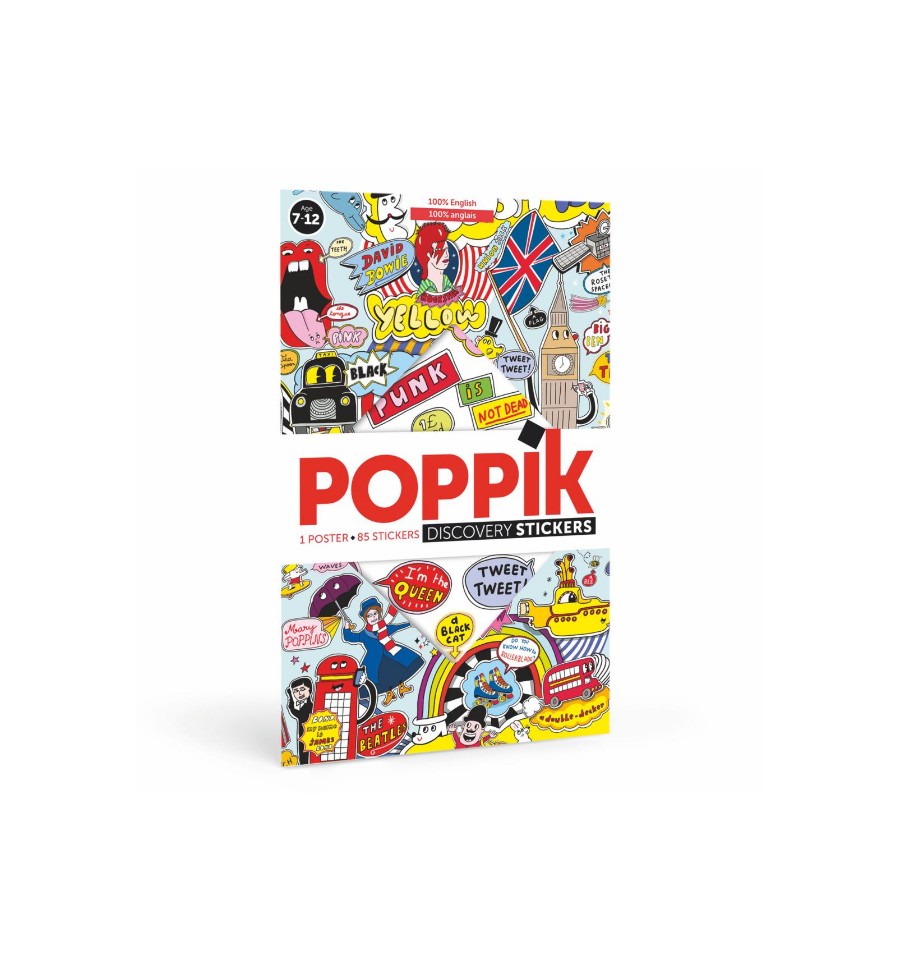 Poster stickers  100  English Poppik