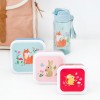 Set de 3 boîtes à goûter bleues Woodland - Petit Monkey