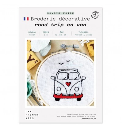Kit broderie Road Trip en Van - French Kits