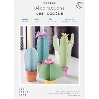 Kit décoration Cactus en papier - French Kits