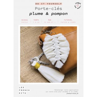 Kit porte-clés Plume et Pompons - French Kits