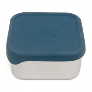 Lunch box en métal Bleu - Petit Monkey