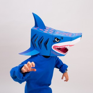 Masque 3D en carton Requin - Omy