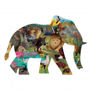 Puzzle Eléphant African Animals 300 pièces - Mudpuppy