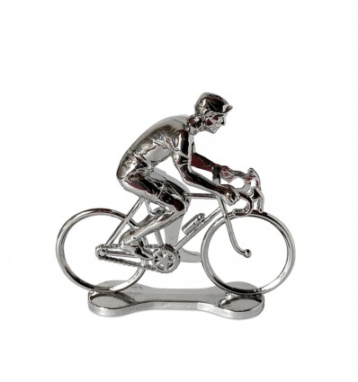 Figurine cycliste d'argent Trophy - Bernard & Eddy