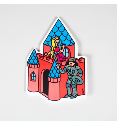 Cahier chateau de princesse et ses stickers - Omy