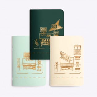 Set de 3 petits carnets Dr Paper - Editions du Paon