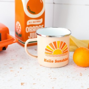 Mug tasse émaillée Hello Sunshine - Sass & Belle