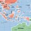Globe gonflable Pays et villes du monde (42 cm) - Caly
