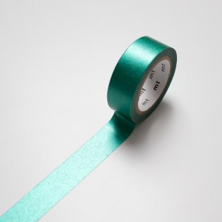Masking tape uni métallisé vert