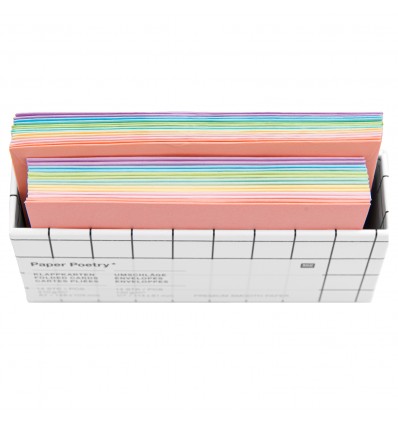 Coffret de cartes et enveloppes multicolores pastelles - Rico Design