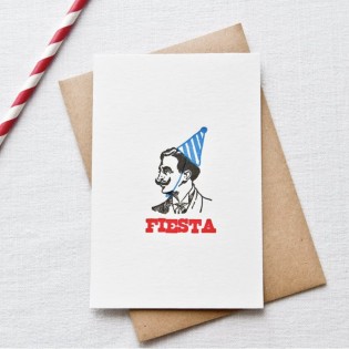 Carte Letterpress Fiesta - Pappus Editions