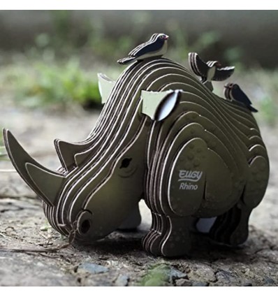 Eugy puzzle Rhinocéros 3D en carton