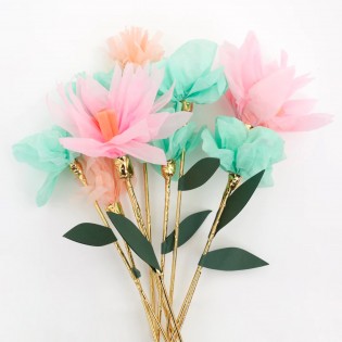 Set de 10 fleurs en papier - Meri Meri