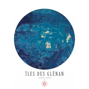 Affiche "Les Glénan" - Woodkraft