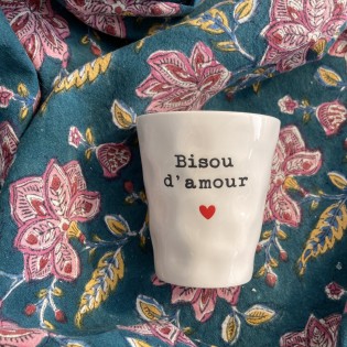 Tasse à café "Bisou d'amour"