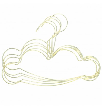 5 cintres nuage dorés