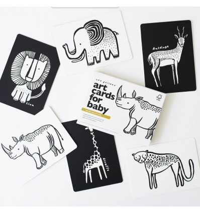 Cartes noir et blanc Safari - Wee Gallery