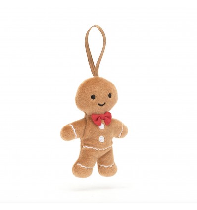 Peluche festive folly bonhomme en pain d'épice Fred - Jellycat