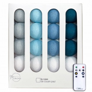 Coffret guirlande lumineuse 16 boules Vague - La Case de Cousin Paul