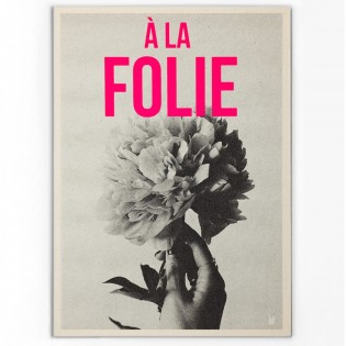 Carte vintage "A la folie" - Atelier Kencre
