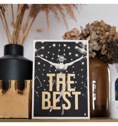 Carte vintage "THE BEST" - Atelier Kencre