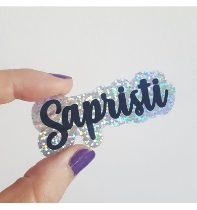 Autocollant glitter Sapristi - Ranafout