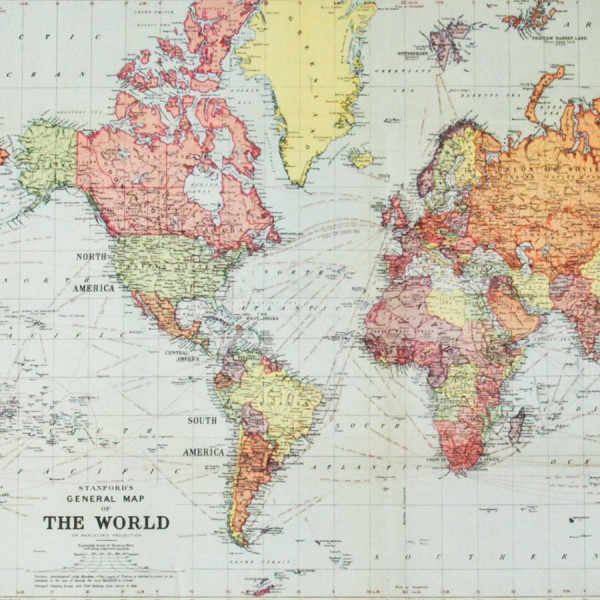Carte de monde moderne