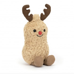 Peluche Amuseable Cacahuète renne de Noël - Jellycat