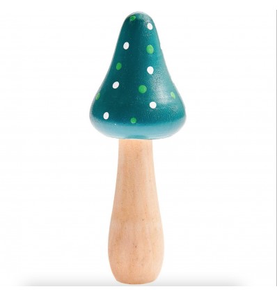 Champignon en bois turquoise (M) - Rico Design