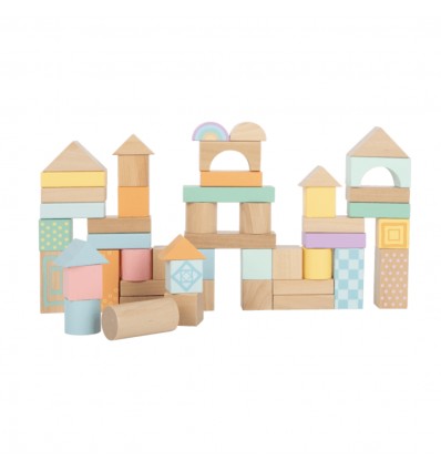 Seau de 50 formes Pastel en bois - Small Foot