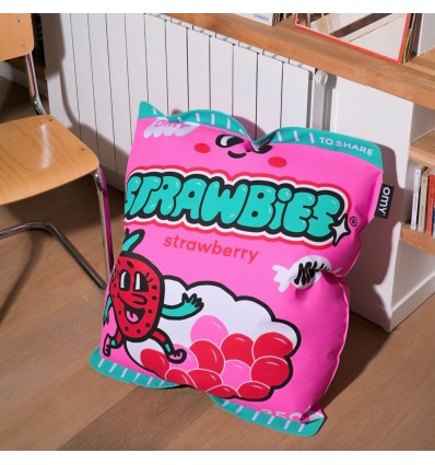 Coussin géant gonflable Strawbies - Omy