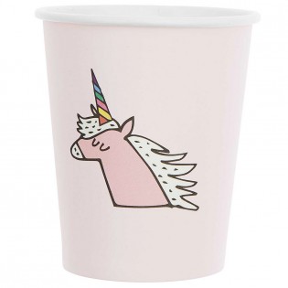 8 gobelets en carton Licorne - Rico Design