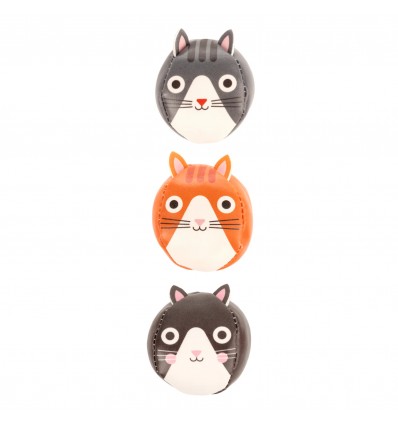 Set de 3 balles de jonglage chats - Kikkerland