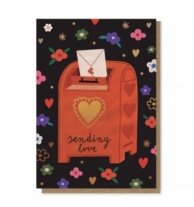 Carte boite aux lettres Sending Love - Daria Solak Illustrations