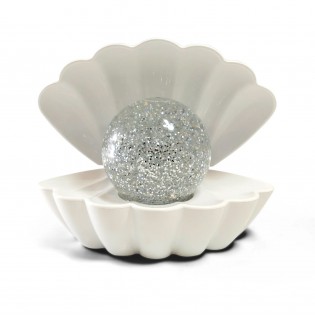 Lampe coquillage à paillettes qui change de couleur - One for Fun
