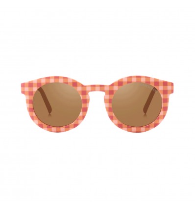Lunettes de soleil à carreaux "Sunset Gingham" - Grech & Co