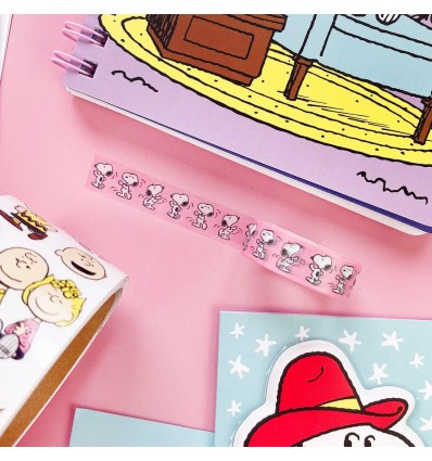 Masking tape Snoopy danseur - Pipstickers